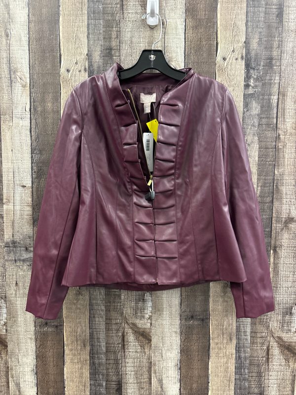 Jacket Moto By Chicos In Red, Size: S For Discount