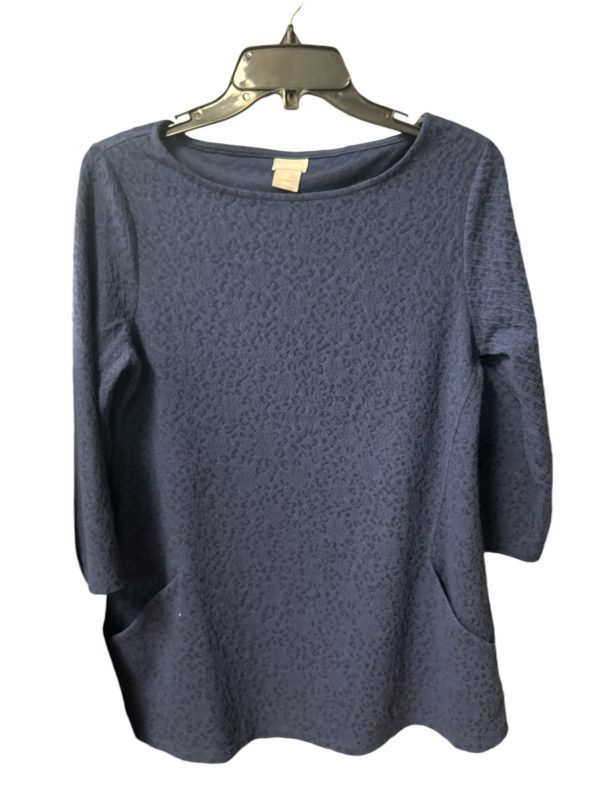 Tunic Long Sleeve By Chicos In Blue, Size: S For Sale