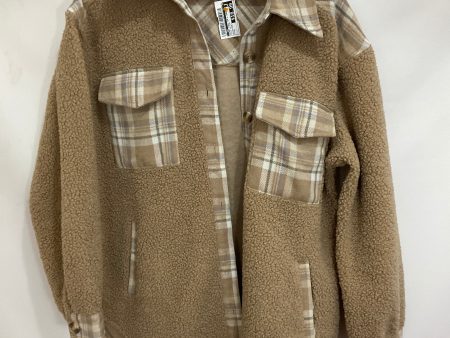 Jacket Faux Fur & Sherpa By Cmc In Plaid Pattern, Size: M Sale