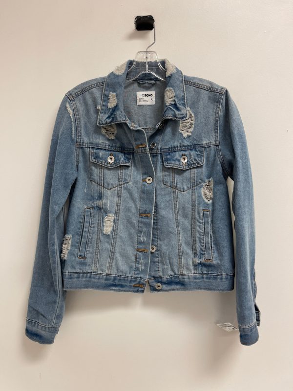 Jacket Denim By Clothes Mentor In Blue Denim, Size: S on Sale