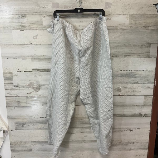 Pants Other By Eileen Fisher In Blue & White, Size: 2x Sale