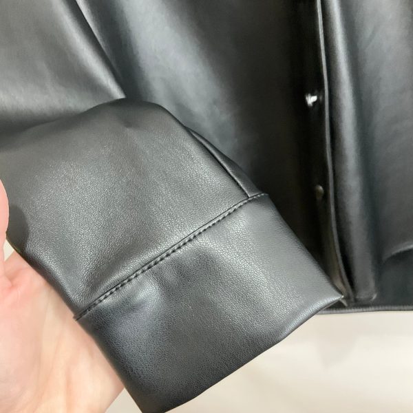 Jacket Leather By Clothes Mentor In Black, Size: S For Sale