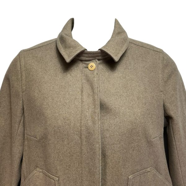 Jacket Wool By J. Crew In Taupe, Size: M on Sale