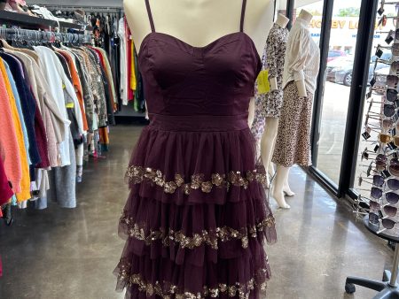 Dress Party Short By Cache In Purple, Size: 2 For Cheap