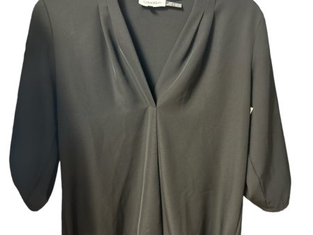 Top 3 4 Sleeve Basic By Calvin Klein In Black, Size: Xs For Discount