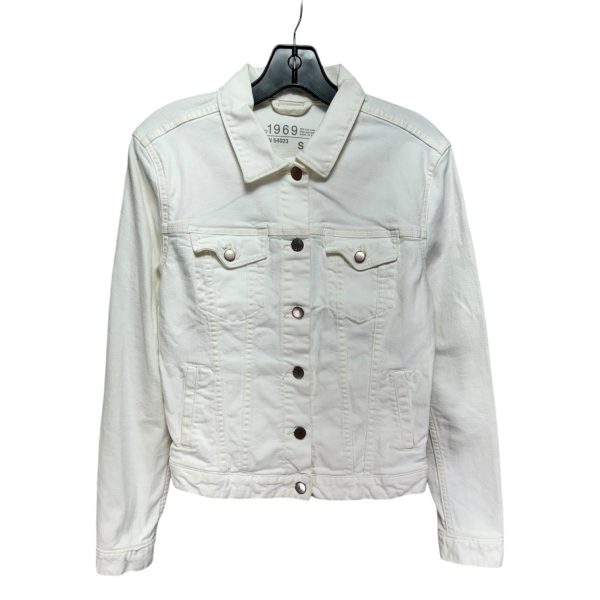 Jacket Denim By Gap In White, Size: S Supply