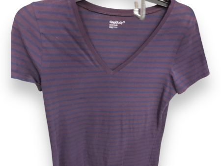 Top Short Sleeve Basic By Gap In Striped Pattern, Size: M Cheap