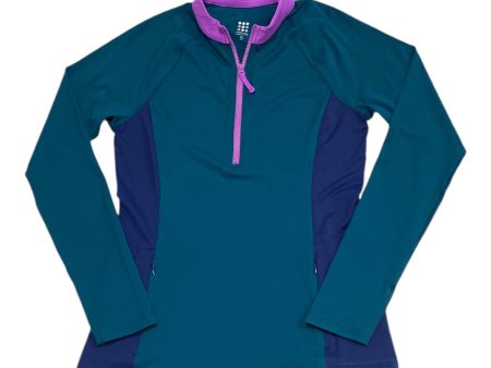 Athletic Top Long Sleeve Collar By Title Nine In Teal, Size: S Sale