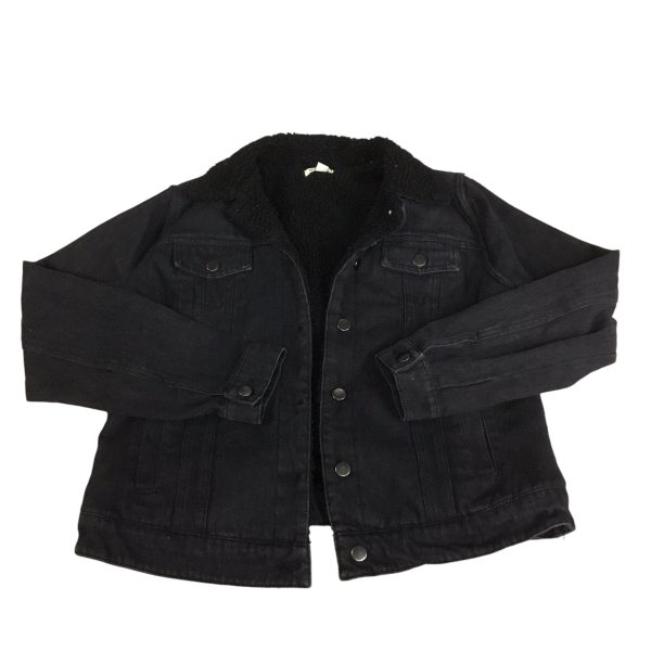 Jacket Denim By Mi Ami In Black Denim, Size: L For Discount