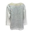 Amelia Island Linen Embroidered Top 3 4 Sleeve Designer By Lilly Pulitzer In White, Size: Xs Online now