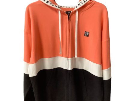 Athletic Jacket By Dkny In Orange, Size: M Online Hot Sale