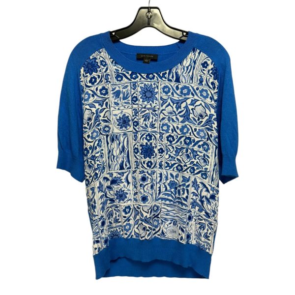 Sweater Short Sleeve By Ann Taylor In Blue, Size: L Online now