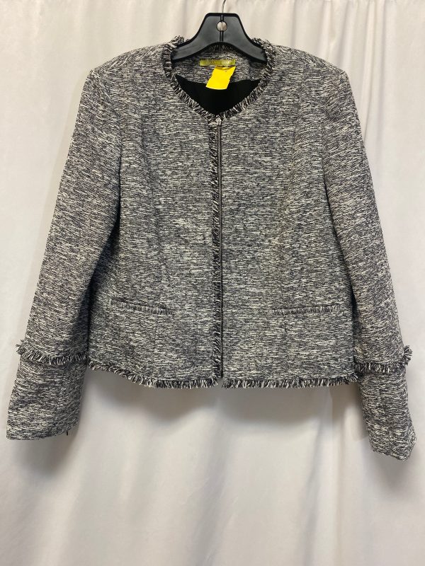 Jacket Moto By Gianni Bini In Black & White, Size: L Sale