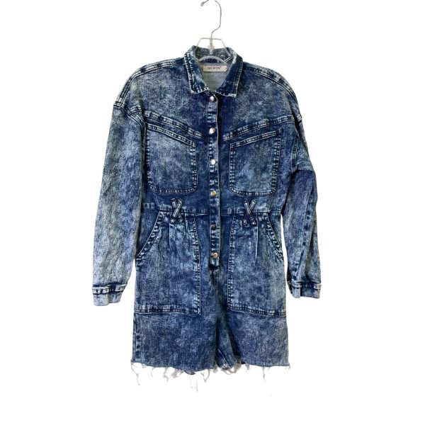 Romper By Mebon In Blue Denim, Size:S Hot on Sale